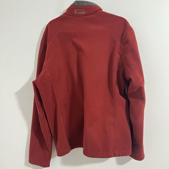 Eddie Bauer Performance Systems Fleece Jacket Size XL Red Full Zip Outdoor Hike - Picture 2 of 7